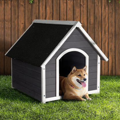 i.Pet - Caseta de madera para perros, casa grande para exteriores e interiores, cabaña para mascotas resistente a la intemperie, tamaño XL