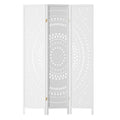 Artiss 3 Panel Room Divider Screen 132x170cm Circle White