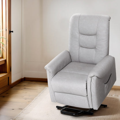 Artiss Recliner Chair Lift Assist Chair Leather Grey