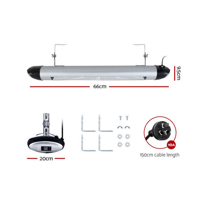 Devanti 电热带加热器辐射加热器 1500W