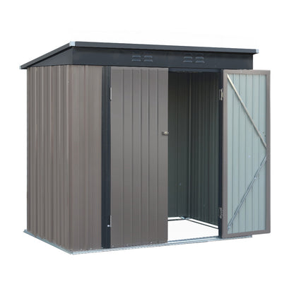 Giantz Garden Shed 1.95x1.31M Sheds Outdoor Storage Steel Workshop House Tool Double Door