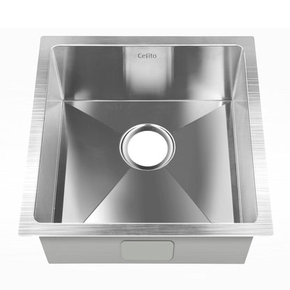 Cefito Kitchen Sink 51X45CM Stainless Steel Basin Single Bowl Silver