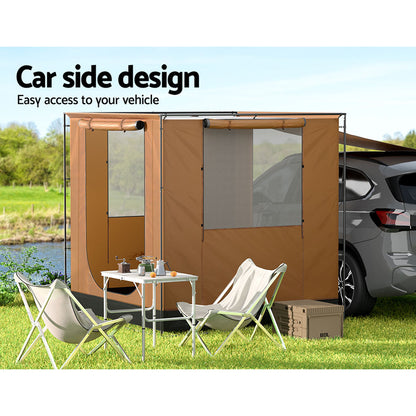 Tienda de campaña Weisshorn para todoterrenos, toldo lateral para coche, 2 x 2 m, para exteriores, portátil, 4 x 4