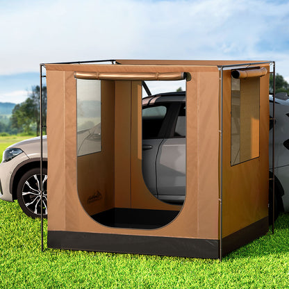 Tienda de campaña Weisshorn para todoterrenos, toldo lateral para coche, 2 x 2 m, para exteriores, portátil, 4 x 4