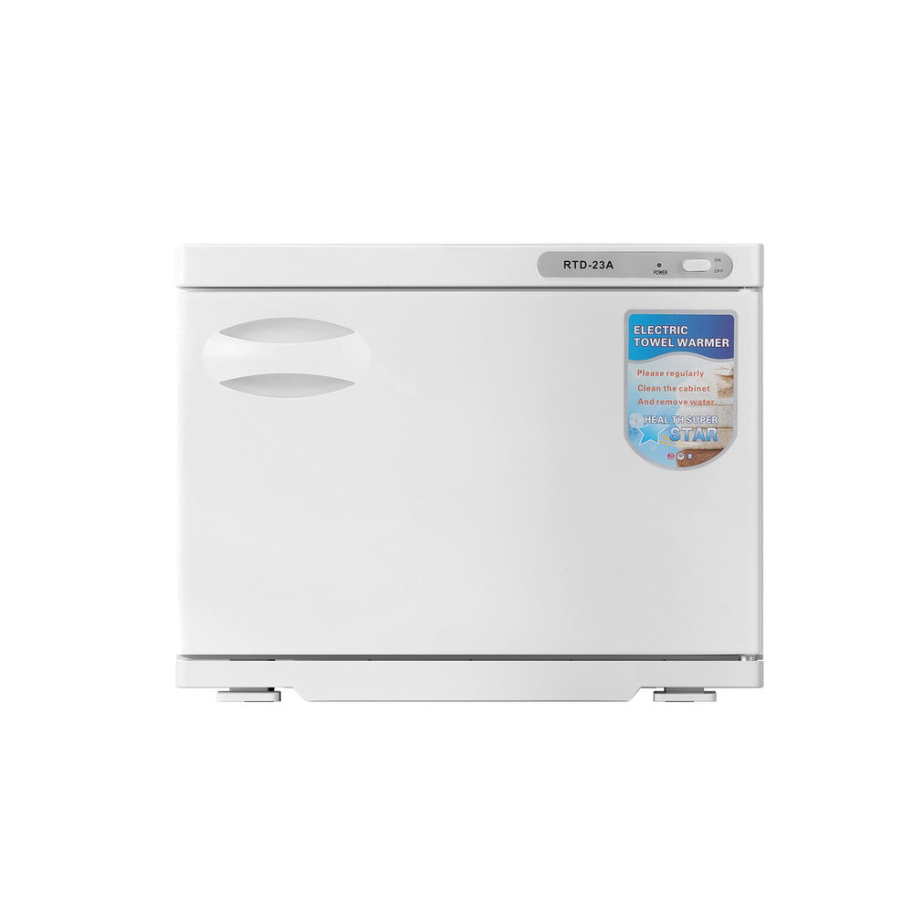 Devanti 23L Towel Warmer UV Sterilizer Heater Cabinet Beauty SPA Salon White