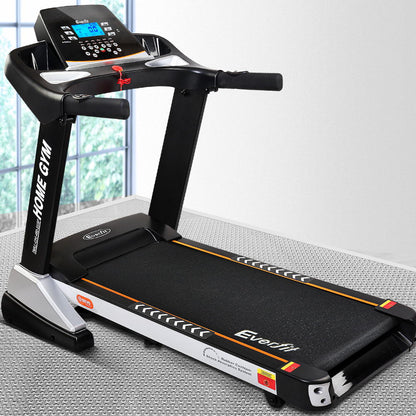 Cinta de correr eléctrica Everfit con resorte de inclinación automática para ejercicios de fitness en el hogar, 480 mm