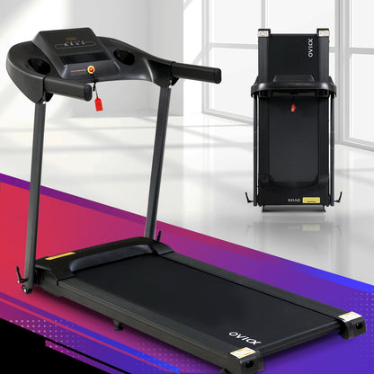 Cinta de correr eléctrica Everfit con resorte de inclinación automática para ejercicios de fitness en el hogar, 480 mm