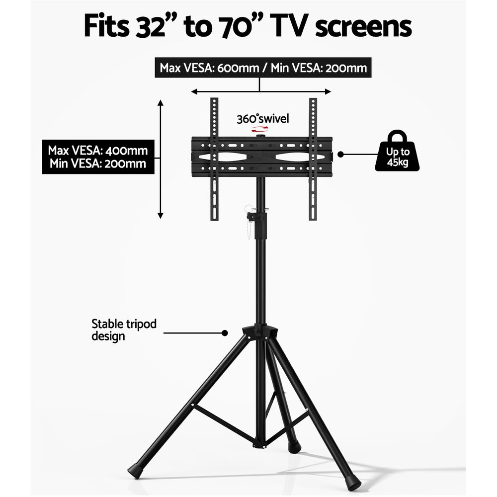 Artiss TV Stand Mount Bracket for 32"-70" LED LCD Tripod Floor Shelf Universal