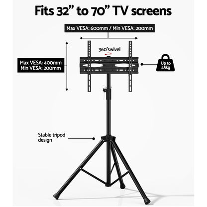 Soporte de montaje para TV Artiss para trípode de piso con pantalla LCD LED de 32" a 70" universal