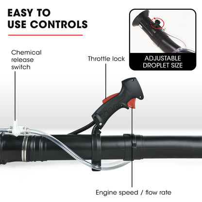 Pulverizador de productos químicos con motor de gasolina de 2 tiempos Baumr-AG, nebulizador, soplador