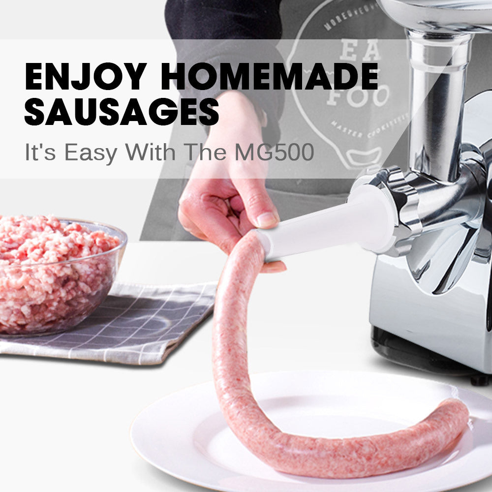 EuroChef 1800W Electric Meat Grinder Mincer Sausage Filler Kibbe Maker Stuffer Kitchen