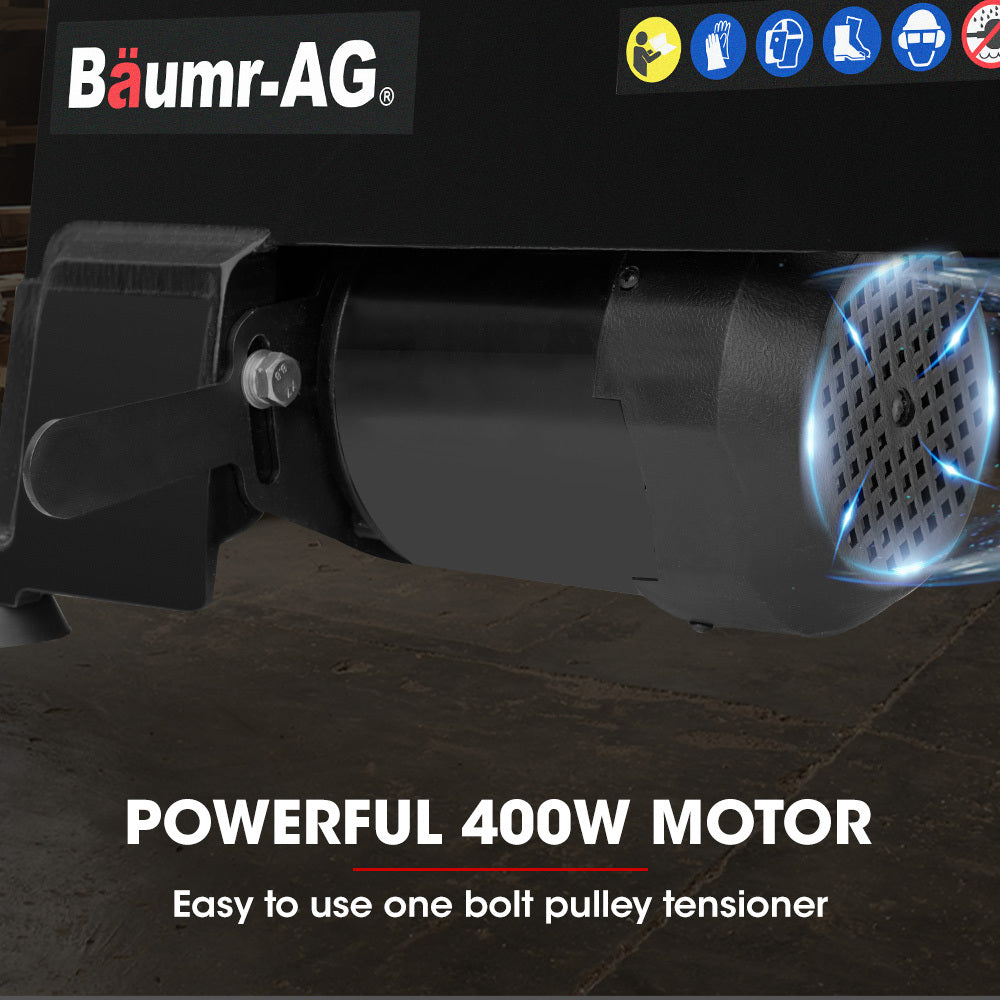 BAUMR-AG 450 x 254mm Heavy Duty Wood Lathe Turning Machine 400W S1 Motor, 5 Speed