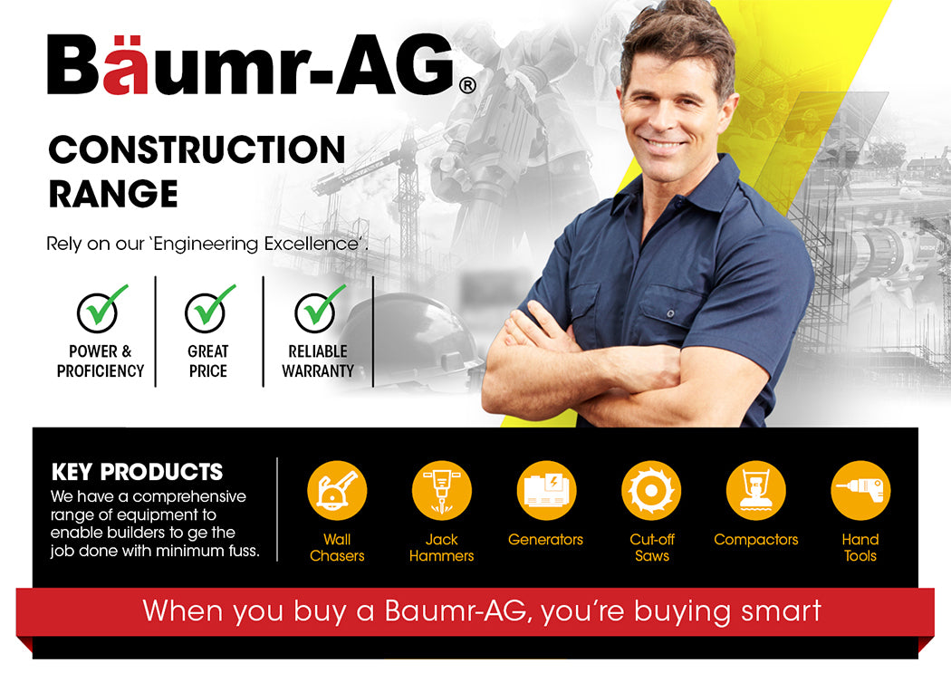BAUMR-AG Wall Chaser Machine Concrete Chasing Tool Electric Saw Brick Grinder