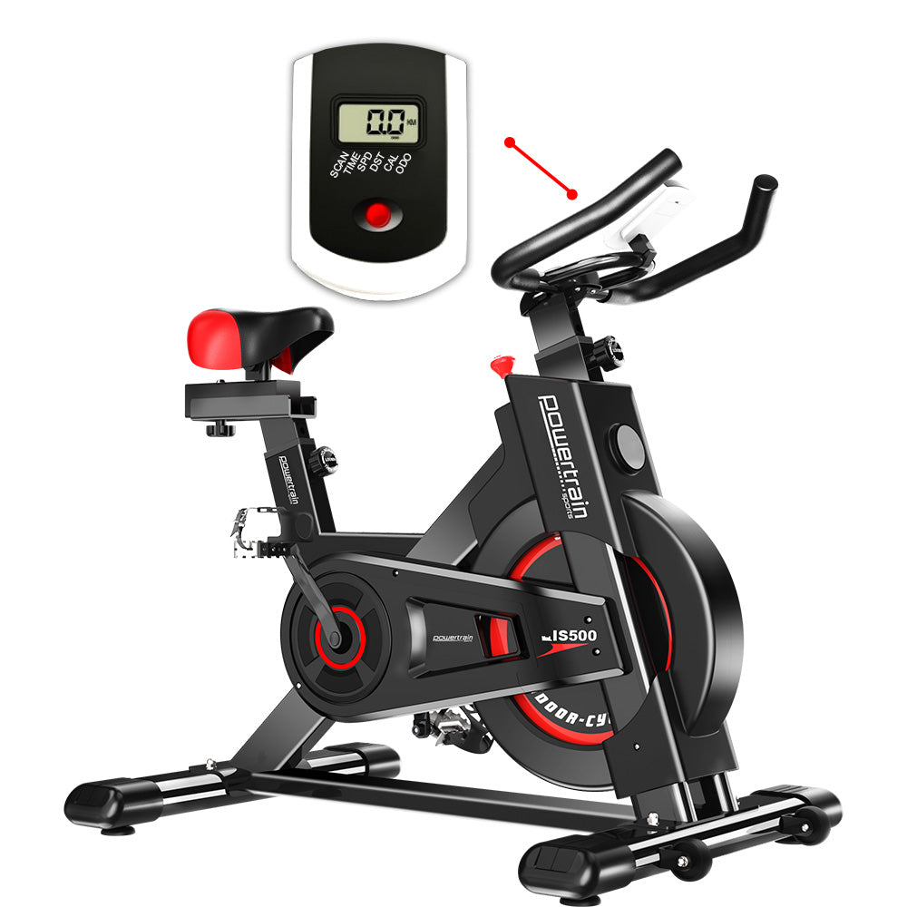 Powertrain IS-500 Heavy-Duty Exercise Spin Bike Electroplated - Black