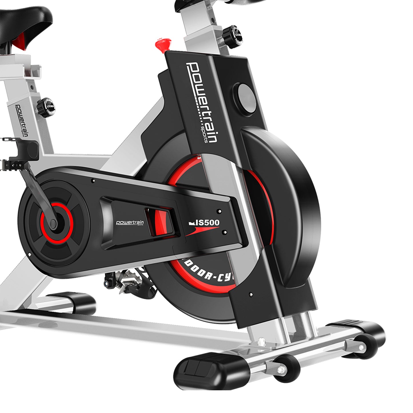 Powertrain IS-500 Heavy-Duty Exercise Spin Bike Electroplated - Silver