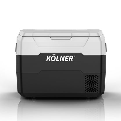 Refrigerador congelador portátil para acampar Kolner de 40 l, 12/24/240 V, color negro