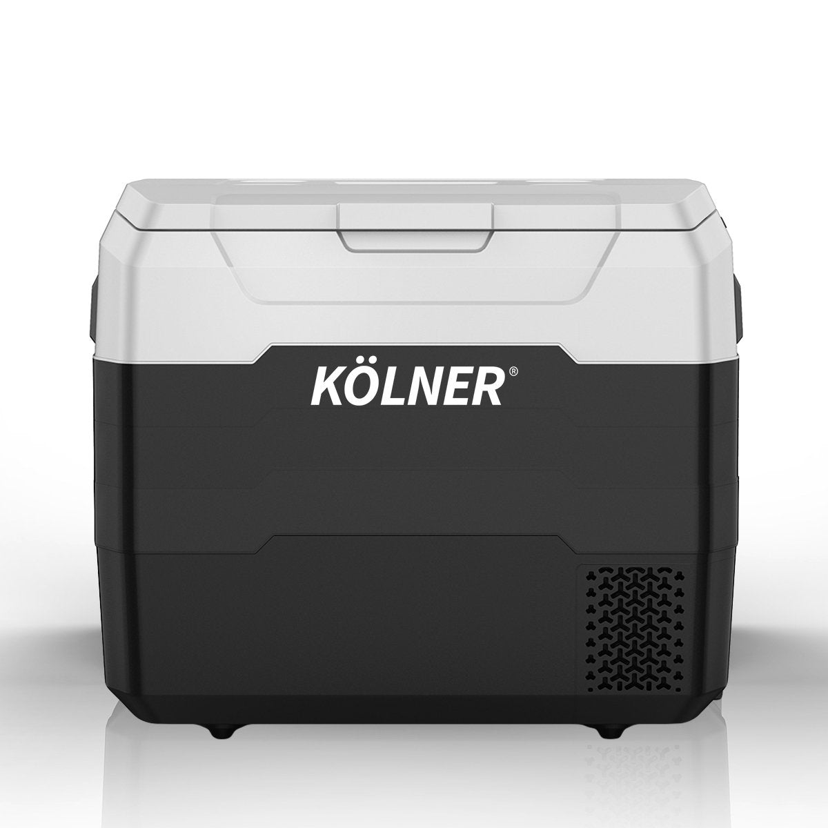 Kolner 50l Fridge Freezer Cooler 12/24/240v Camping Portable Esky Refrigerator - Black