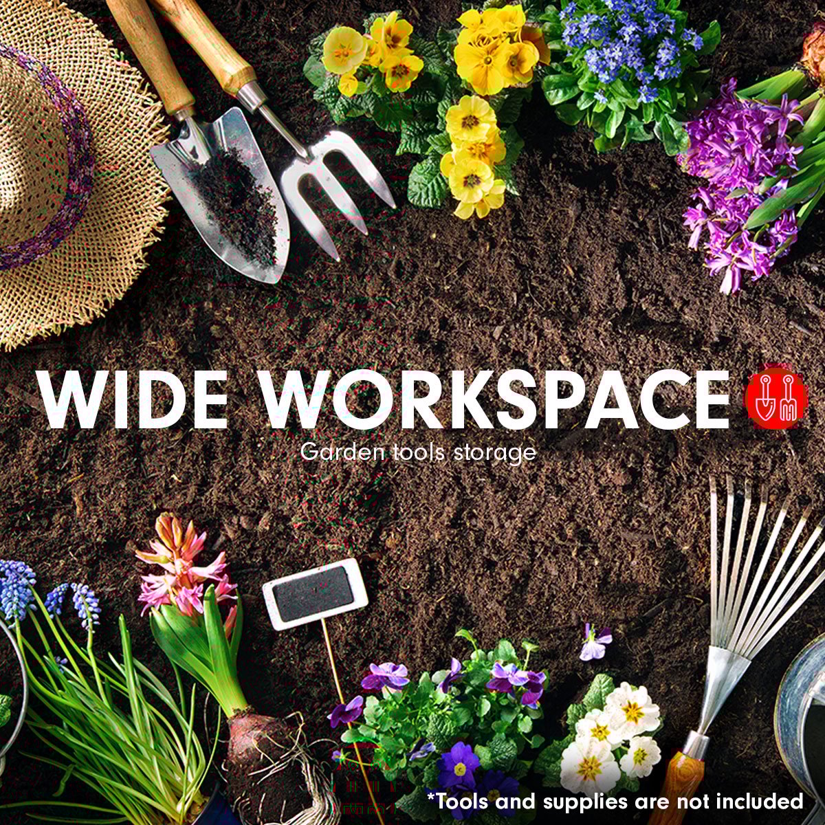 Wallaroo Garden Shed Flat 4ft x 6ft Outdoor Storage Shelter - Green