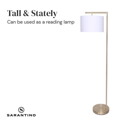 Sarantino 90-Degree Modern Arc Floor Lamp