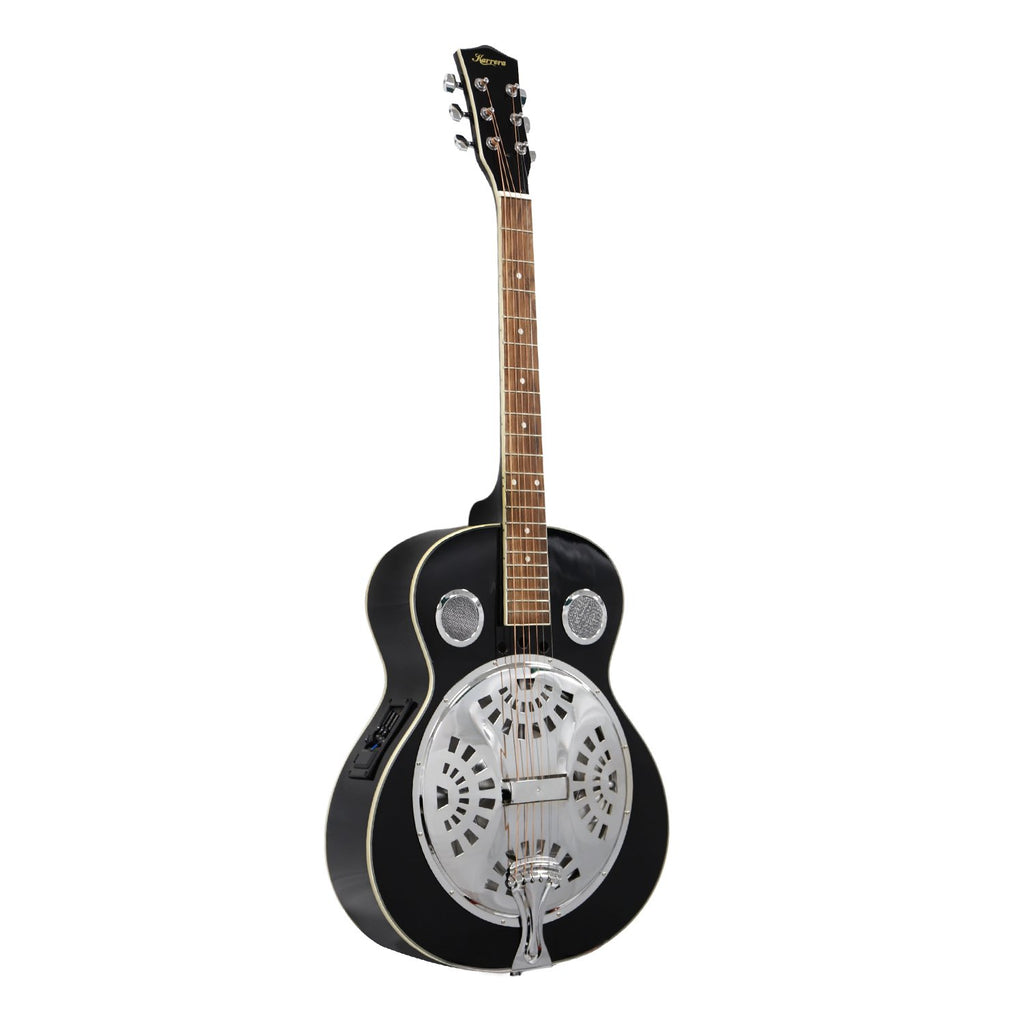 Karrera 40in Resonator Guitar - Black