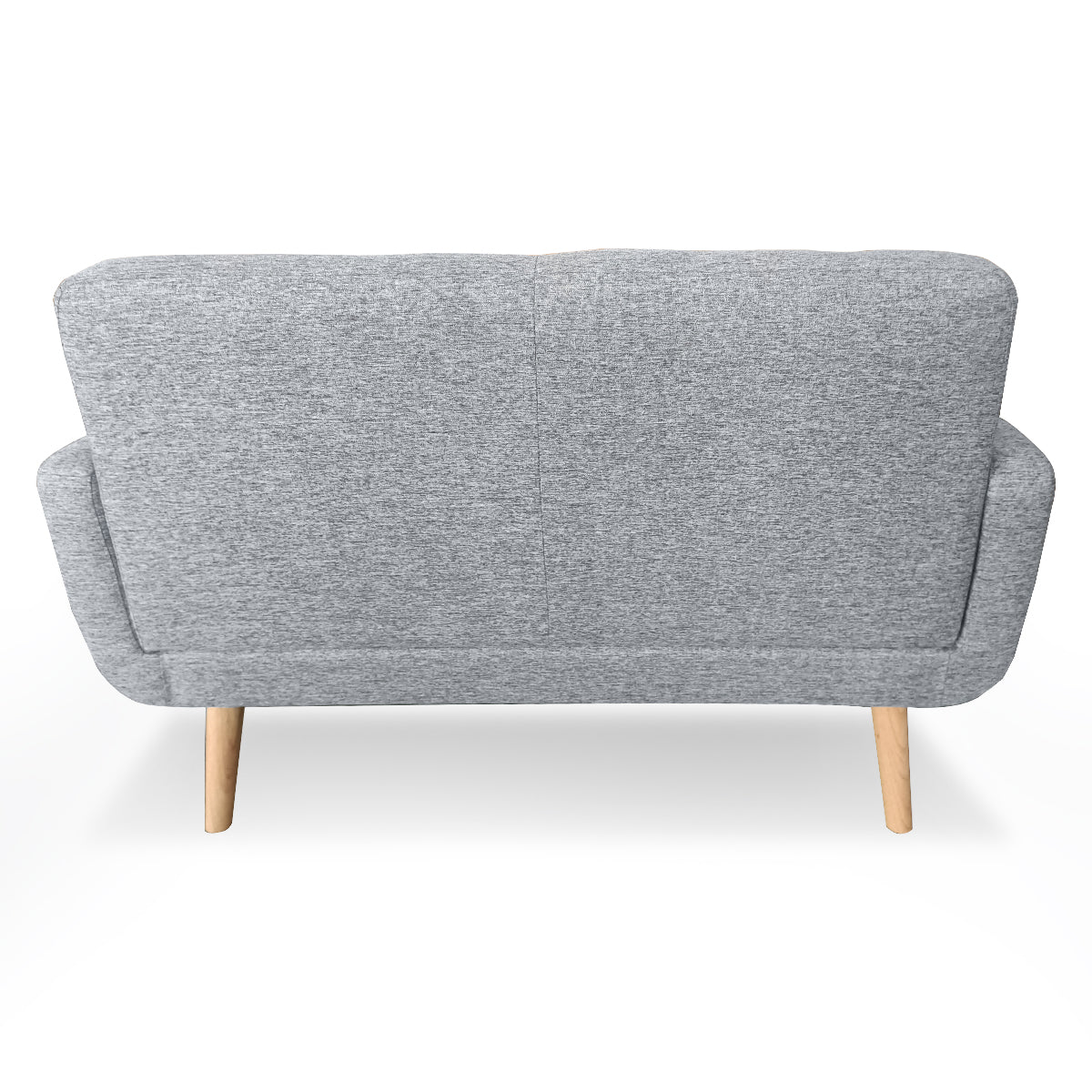 Sarantino 6-Seater Linen Sofa Set Couch Futon - Light Grey