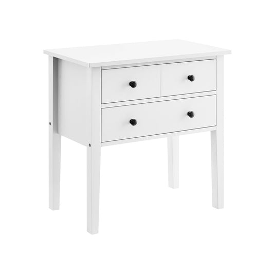Sarantino Sven Bedside Table Night Stand - White
