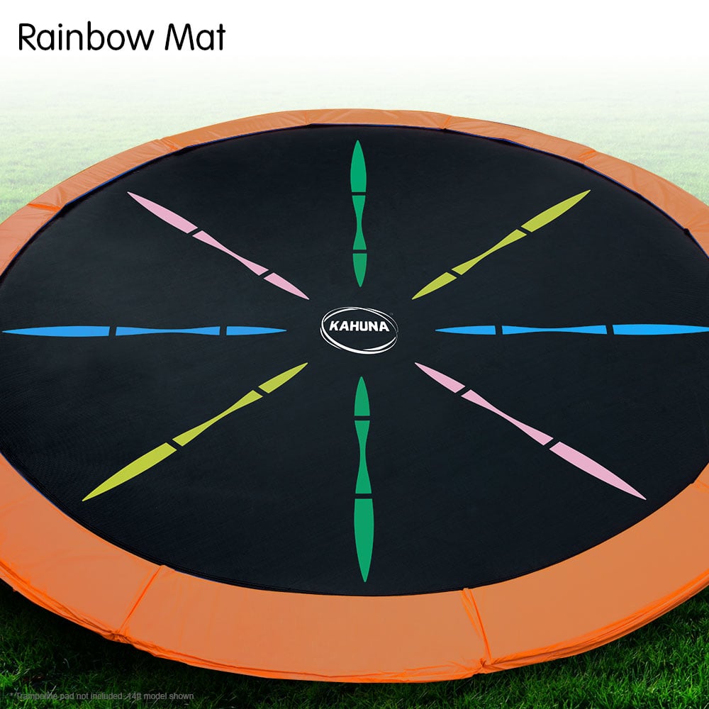 Kahuna 12ft Trampoline Replacement Spring Mat - Rainbow
