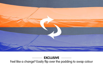 Kahuna 16ft Trampoline Reversible Replacement Pad Round - Orange/Blue