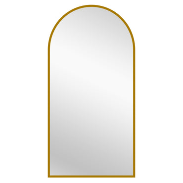 Gold Metal Arch Mirror - X Large 100cm x 200cm