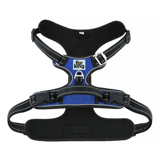 Fur King Ultimate No Pull Dog Harness - Large - Blue