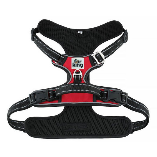 Fur King Ultimate No Pull Dog Harness - Small - Red