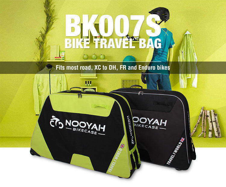 NOOYAH Bike GREY Travel Case Bike Bag Shell EVA Tough material MTB Mountain Bike Road Bike TT 700c Gravel Bike Ebike 29er etc - BK007S