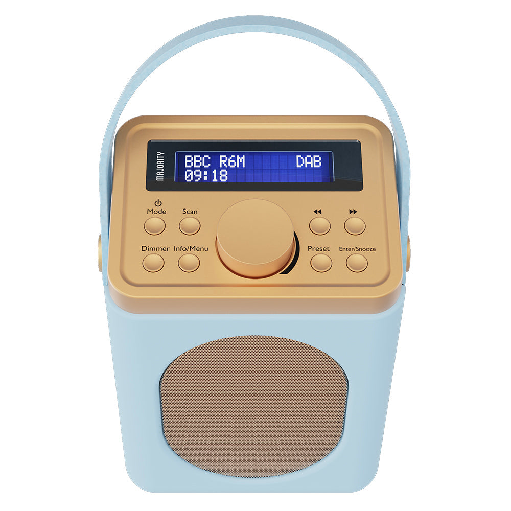 Majority Little Shelford Bluetooth & DAB Radio with Bluetooth-Duck Egg