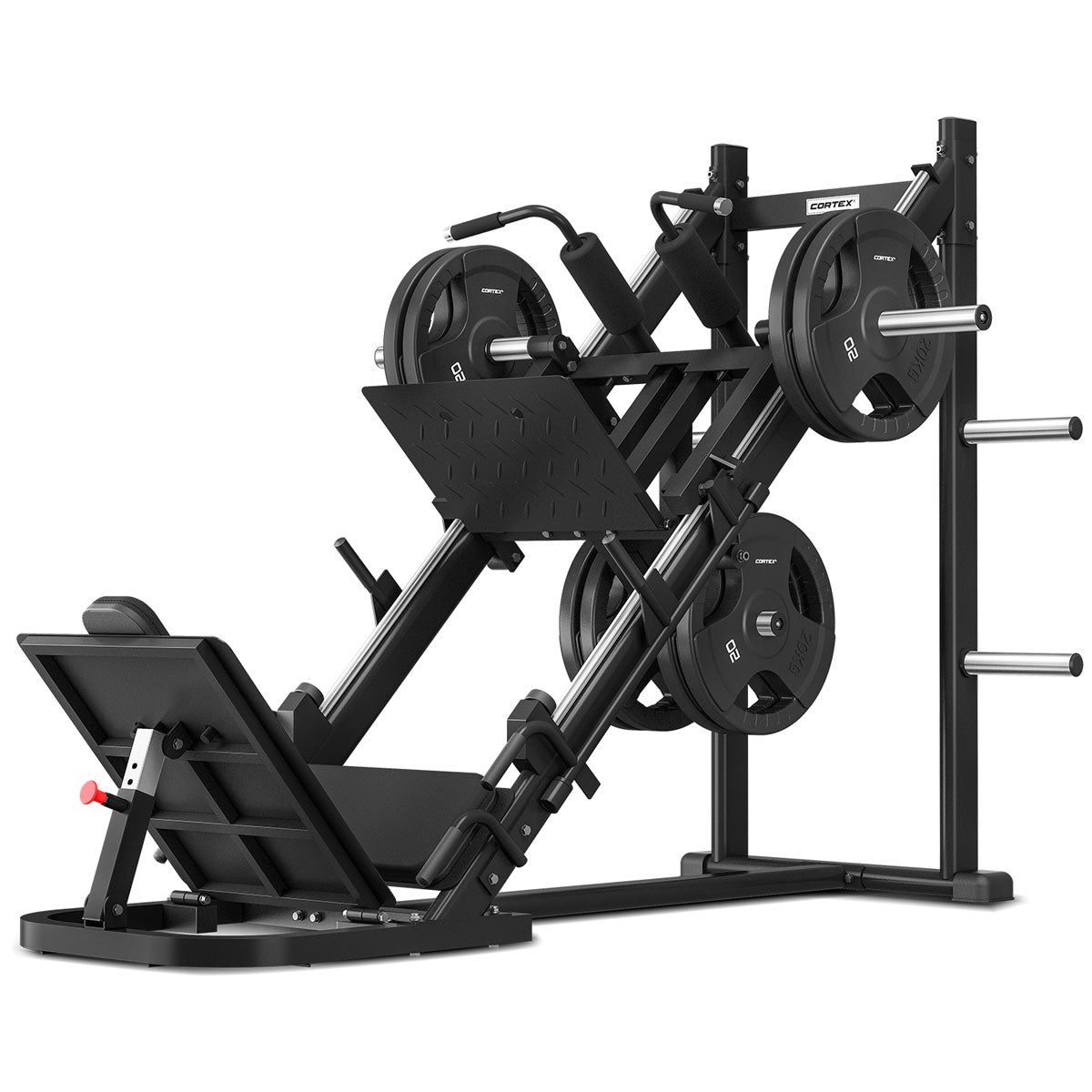 CORTEX LP-10 45 Degree Leg Press/Hack Squat with 100kg Olympic Tri-Grip Weight Plate Set