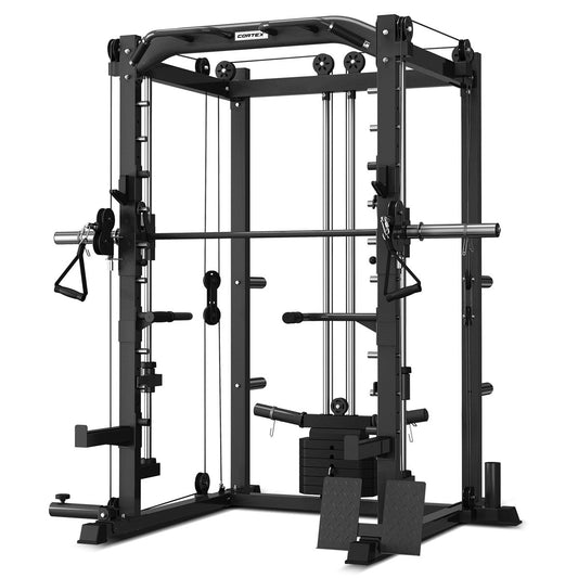 CORTEX SM-20 6-in-1 Power Rack with Smith & Cable Machine