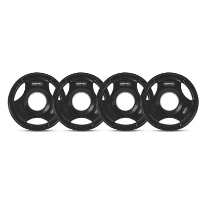 CORTEX 145kg Tri-Grip Olympic Plate Set 50mm