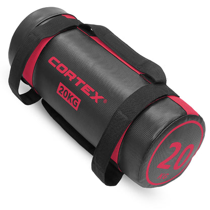 Bolsa de fuerza CORTEX de 75 kg, juego completo con soporte de almacenamiento