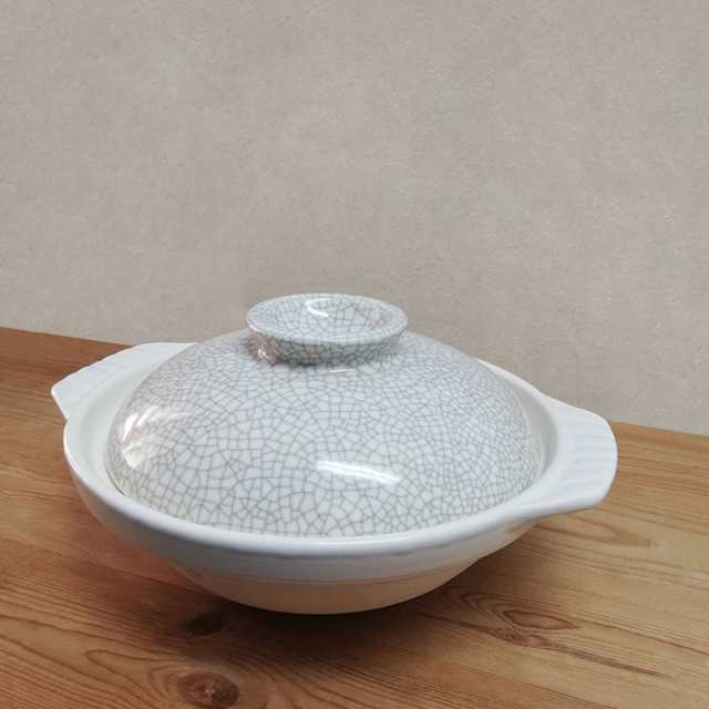 Donabe Japanese Ginpo 31cm Clay Pot Ceramic Hot Pot Casserole #10 5-6 people 2.9L