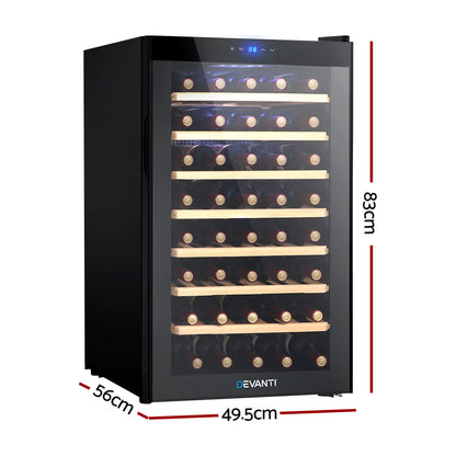 Devanti Wine Fridge Cooler 51 Bottles