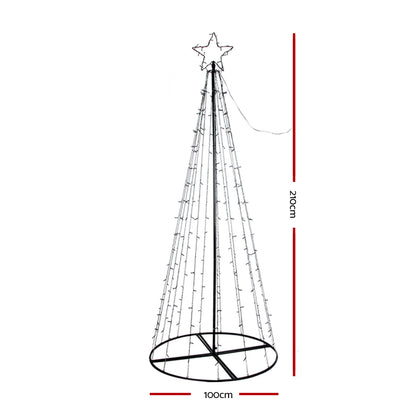 2.1M Christmas Tree 264 LED Solar Jingle Jollys